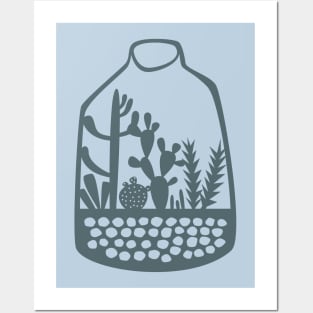 Terrarium Cactus and Succulent Houseplants Posters and Art